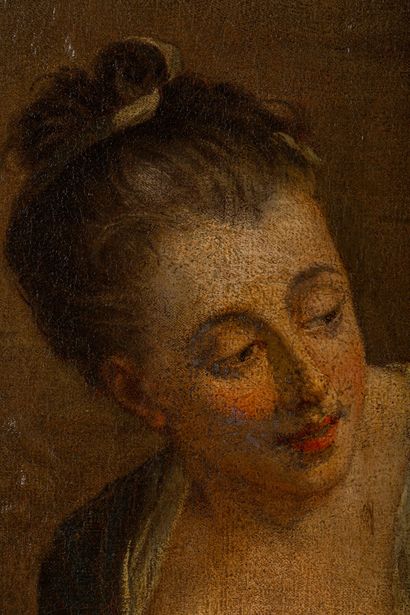null Ecole française du XVIIIème siècle.

Portrait de jeune femme. 

Huile sur toile,...