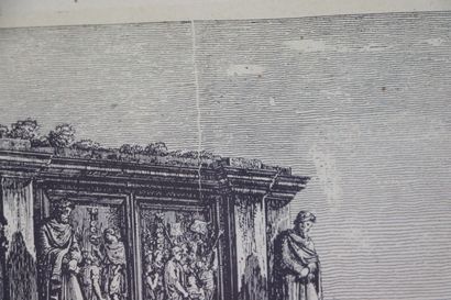 null Suite de huit reproductions de gravures anciennes.

Vues de Rome et des environs.

H_30...