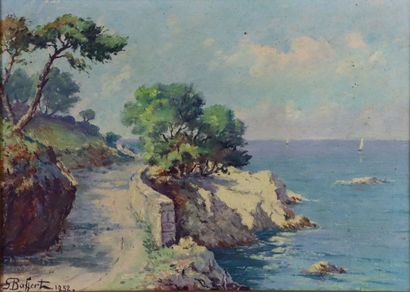 null Georges BAFFERT.

Le Cap d'Antibes.

Huile sur panneau d'isorel. 

Signée en...