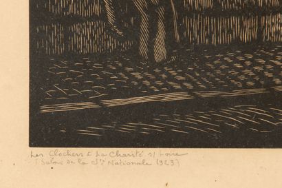 null Fernand CHALANDRE (1879-1924).

Les clochers à Charité-sur-Loire, 1923.

Signée...