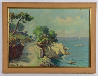 null Georges BAFFERT.

Le Cap d'Antibes.

Huile sur panneau d'isorel. 

Signée en...