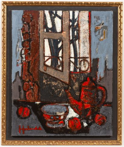 Jef FRIBOULET (1919-2003).

La fenêtre, 1989.

Huile...