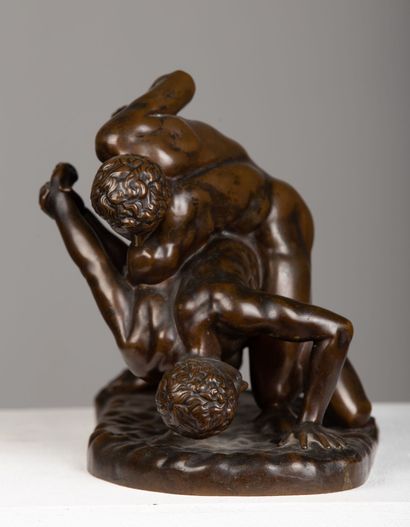 null Ferdinand BARBEDIENNE (1810-1892), d'après l'antique.

Les lutteurs.

Sculpture...