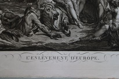  Important portfolio de grandes gravures, constitué au XIXème siècle : 
*Apollon...