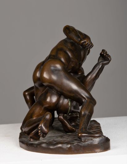 null Ferdinand BARBEDIENNE (1810-1892), d'après l'antique.

Les lutteurs.

Sculpture...