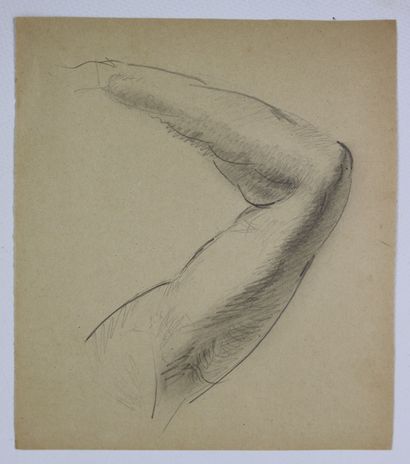 null Morgan RUSSELL (1886-1953).

Etudes de bras.

Ensemble de six dessins au fusain...