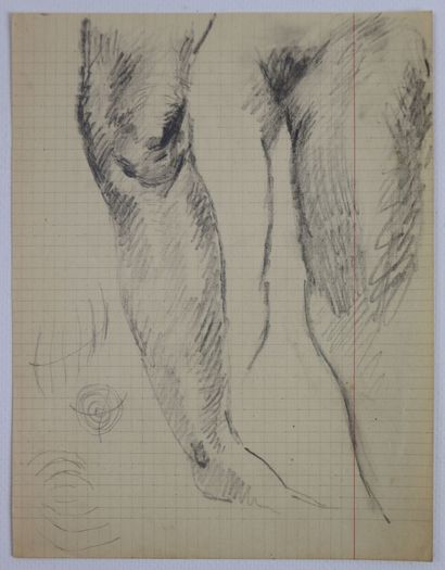 null Morgan RUSSELL (1886-1953).

Etudes de jambes.

Ensemble de six dessins au crayon...