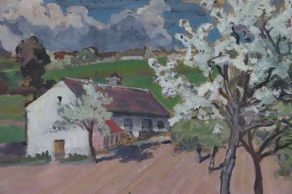 null Claude RAMEAU (1876-1955).

Les arbres en fleurs.

Gouache, signée en bas à...