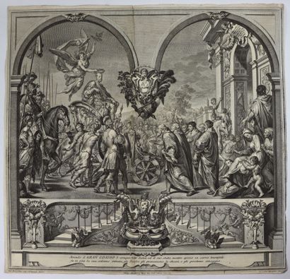 null Important portfolio de grandes gravures, constitué au XIXème siècle :

*Apollon...