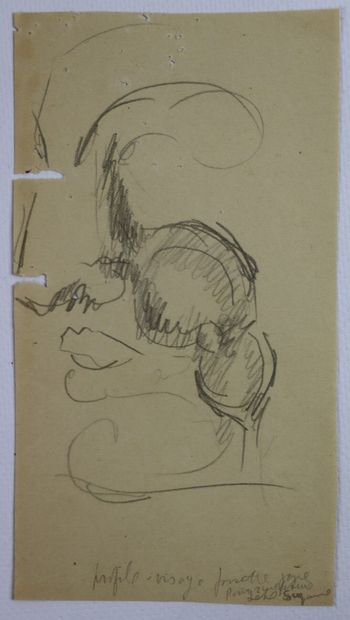 null Morgan RUSSELL (1886-1953).

Etudes de visages.

Ensemble de six dessins au...