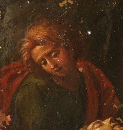 null Attribué à Vincenzo SPISANELLI (1595 - 1663).

Pieta.

Cuivre.

Cadre : En bois...