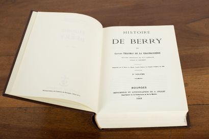 null Gaspard THAUMAS DE LA THAUMASSIERE.

Histoire du Berry.

Tirage limité à 250...