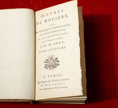null Les oeuvres de Molière. 

Paris, 1786. 

8 vol.
