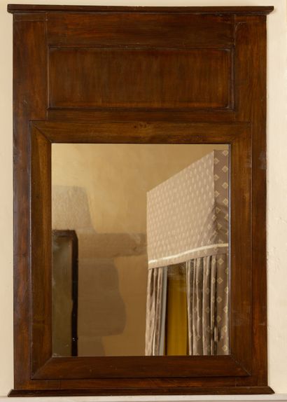 Miroir de trumeau en bois teinté.

XIXème...