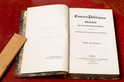 null Causes politiques célèbres du XIXème siècle. 

Paris, 1826. 

4 vol.