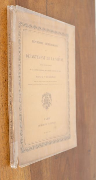  SOULTRAIT (Georges, Comte de). 
Répertoire Archéologique du département de la Nièvre,...