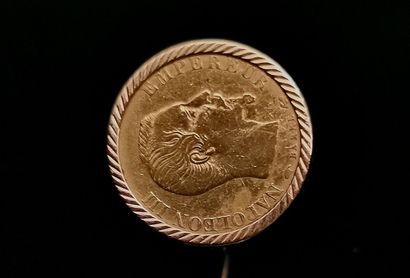 null Pièce de 10 francs or Napoléon III montée en bague. 

6,93 grammes