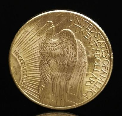 null Pièce de 20 dollars Or"Double Eagles Saint-Gaudens".

1924. 

D_ 3.4 cm.

33,43...
