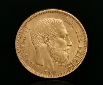 null Pièce de 20 francs or Léopold II. 

1868.