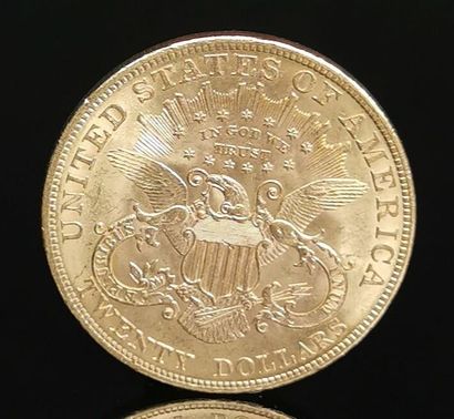 null Pièce de 20 dollars Or"Liberty Head".

1904.

D_ 3.4 cm.

33,41 grammes