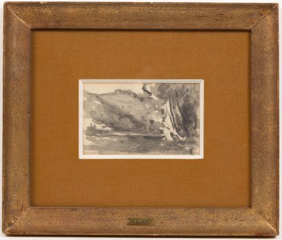null Maximilien LUCE (1858-1941).

Paysage.

Lavis d'encre, signé en bas à droite...