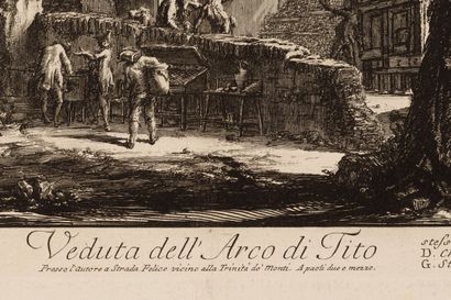 null Giovanni Battista PIRANESI (1720-1778).

Arco de Tito.

Gravure en noir.

H_41...