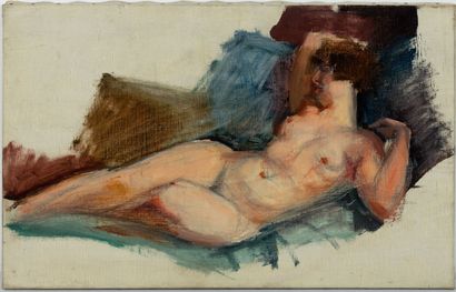 null André FAVORY (1888-1937), attribué à.

Nu allongé.

Huile sur toile, non signée.

H_38...