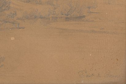 null Alexandre DEBELLE (1805-1897).

Vues de Pont de Claix.

Deux dessins formant...