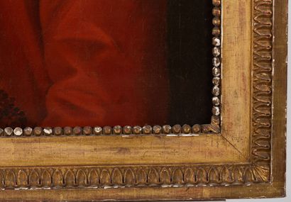 null Ecole française du XVIIIème siècle.

Portrait d'homme à la veste rouge.

Huile...