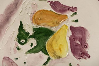 null Marcel VERTES (1895-1961) à VALLAURIS, atelier le tapis vert.

Plat en céramique...
