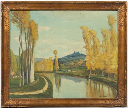 null Claude RAMEAU (1876-1955).

Canal à Sancerre.

Huile sur toile signée en bas...
