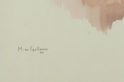 null Michel DE GALLARD (1921-2007).

Les oies.

Aquarelle sur papier, signée en bas...