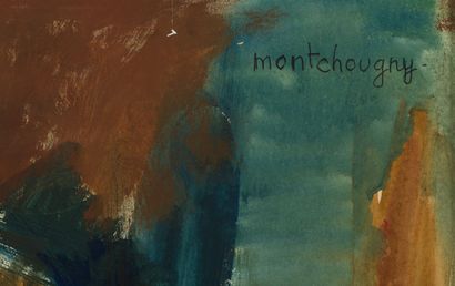 null Jean MONTCHOUGNY (1915-2008).

Technique mixte sur papier, signée en haut à...
