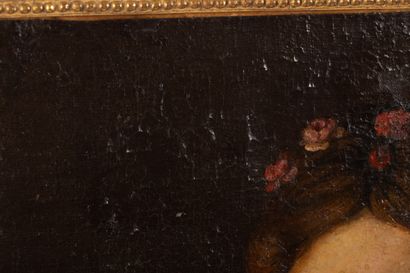 null Ecole française du XVIIème siècle.

Portrait de femme aux fleurs.

Huile sur...