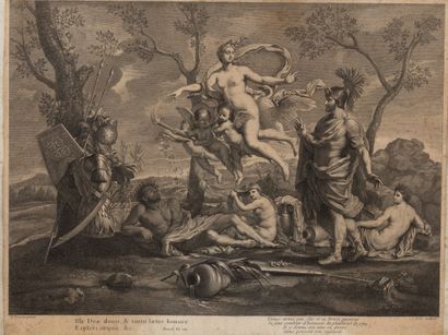 null Nicolas LOIR (1624-1679), d'après Nicolas POUSSIN (1594-1665).

Vénus arme son...