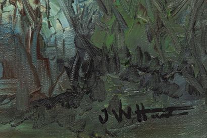 null Jean William HANOTEAU (1937).

Bord de Loire.

Huile sur toile, signée en bas...