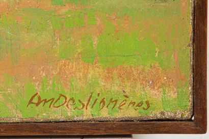 null André DESLIGNERES (1880-1968).

La fenaison.

Huile sur toile, signée en bas...