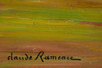 null Claude RAMEAU (1876-1955).

Val de Loire en nivernais.

Huile sur toile, signée...