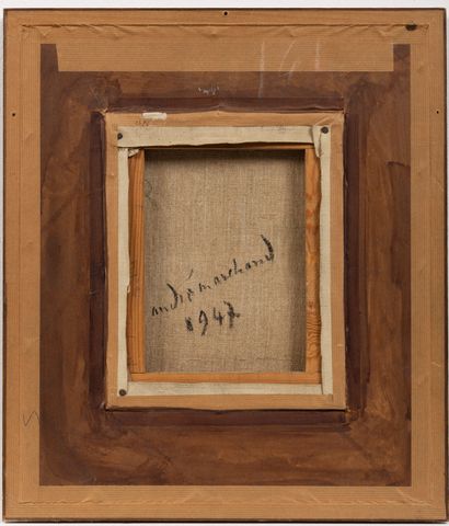 null André MARCHAND (1907-1997).

Sous bois.

Huile sur toile, signée en bas à gauche,...