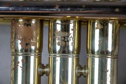 null YAMAHA YTR-241

Trompette à trois pistons en laiton vernis 

Perce 16 mm, traces...