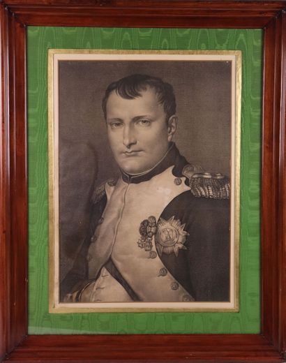 null Jacques-Louis DAVID (1748-1825), d?'après. 
 « L'Empereur Napoléon Ier en uniforme...