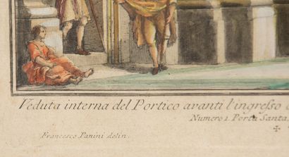 null Giuseppe VASI (1710-1782), d'après Francesco PANINI (1738-1800).
Veduta interna...