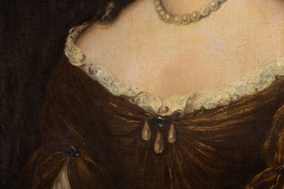 null Ferdinand VOET (1639-1700), attribué à.
Portrait d'Isabella Strozzi-Cozaguti,...