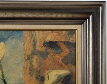 null Charles KVAPIL (1884-1958).
Les arums.
Huile sur toile, signée en bas à droite...