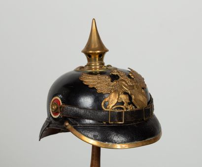 null Casque d'infanterie badoise Modèle 1895 Troupe.
Dernier modèle réglementaire...