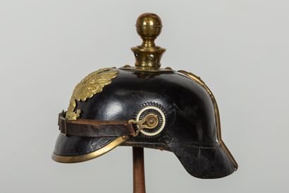 null Casque de l'artillerie de campagne prussienne de la Ligne Modèle 1895 Troupe...