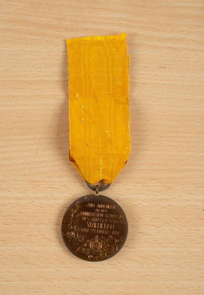 null Médaille du centenaire .
Médaille du centenaire de l'empereur Guillaume II,...