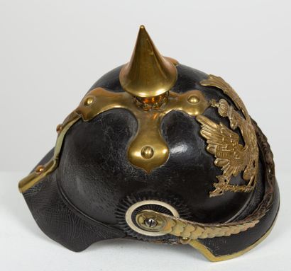 null Casque du 87ème régiment d'infanterie de la prussienne de la Ligne Modèle 1860...