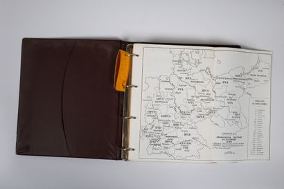 null Classeur Infanterie 1914-1918.
Dossier d'étude dactylographiée et manuscrite...