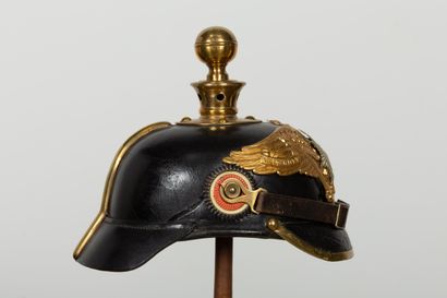 null Casque de l'artillerie de campagne prussienne de la Garde Modèle 1895 Troupe...